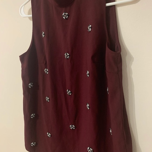 2/$25 Contemporaine by Simons embellished top EUC - Picture 2 of 3